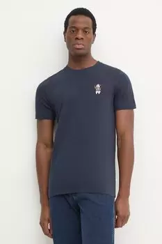 Хлопковая футболка Lindbergh, темно-синий