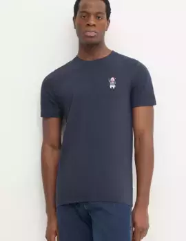 Хлопковая футболка Lindbergh, темно-синий