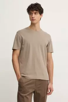 Хлопковая футболка Liu Jo, бежевый