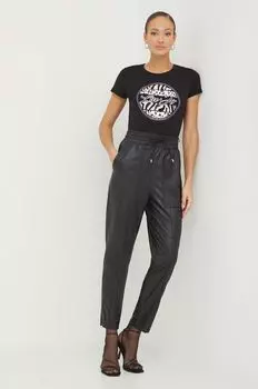 Хлопковая футболка Liu Jo, черный