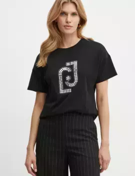 Хлопковая футболка Liu Jo, черный