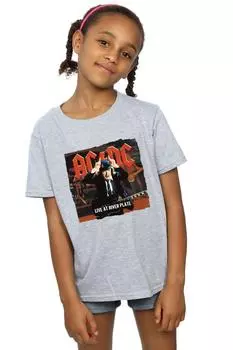 Хлопковая футболка Live At River Plate Columbia Records AC/DC, серый