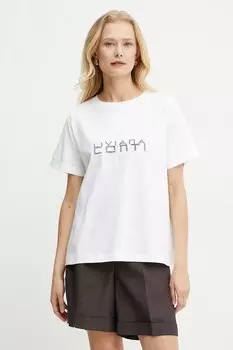 Хлопковая футболка Liviana Conti, белый