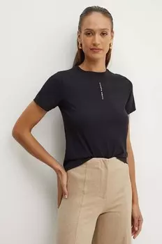 Хлопковая футболка Liviana Conti, черный