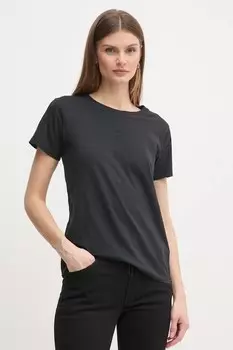 Хлопковая футболка Lolly Pepe Jeans, черный