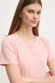 Хлопковая футболка Lolly Pepe Jeans, розовый