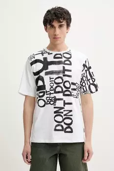 Хлопковая футболка LONDON Desigual, белый