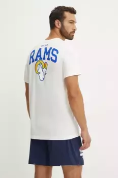 Хлопковая футболка Los Angeles Rams Nike, бежевый