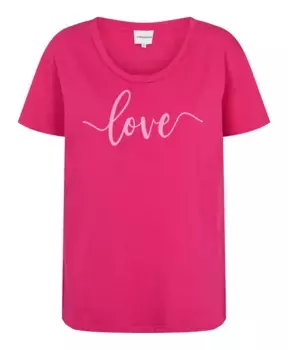 Хлопковая футболка Love с графическим принтом American Dreams, розовый