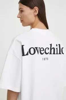 Хлопковая футболка Lovechild, белый