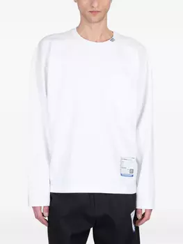 Хлопковая футболка Maison MIHARA YASUHIRO, белый