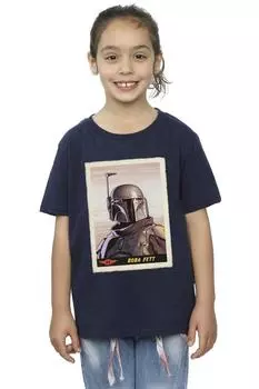 Хлопковая футболка «Мандалорец Боба Фетт» Star Wars, темно-синий