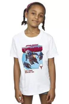Хлопковая футболка «Мандалорец» «У нас есть эта» Star Wars, белый