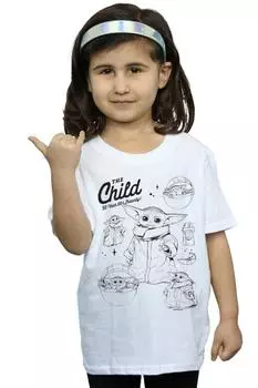 Хлопковая футболка Mandalorian 50 Year Old Bounty Star Wars, белый