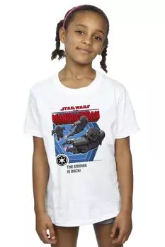 Хлопковая футболка «Мандалорская империя возвращается» Star Wars, белый