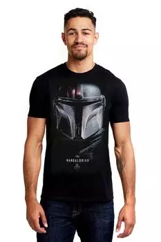 Хлопковая футболка «Мандалорские тени» Star Wars, черный