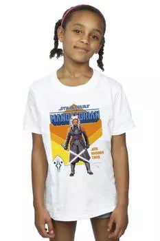 Хлопковая футболка «Мандалорский джедай Асока Тано» Star Wars, белый