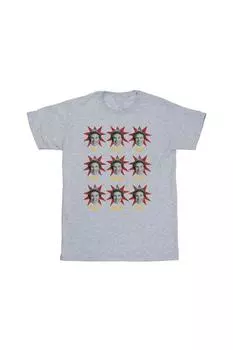 Хлопковая футболка Many Moods Of Buddy Elf, серый