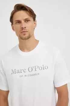 Хлопковая футболка Marc O'Polo, белый