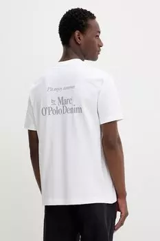 Хлопковая футболка Marc O'Polo, бежевый
