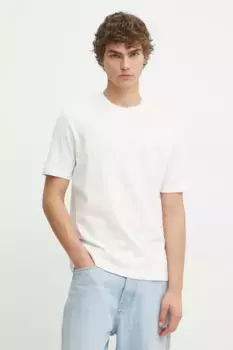 Хлопковая футболка Marc O'Polo, бежевый