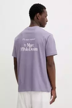 Хлопковая футболка Marc O'Polo, фиолетовый