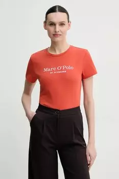 Хлопковая футболка Marc O'Polo, оранжевый