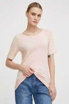 Хлопковая футболка Marc O'Polo, розовый