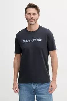 Хлопковая футболка Marc O'Polo, темно-синий
