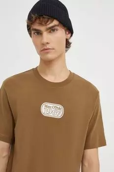 Хлопковая футболка Marc O'Polo, зеленый