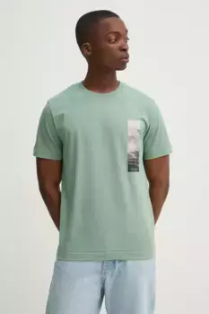 Хлопковая футболка Marc O'Polo, зеленый