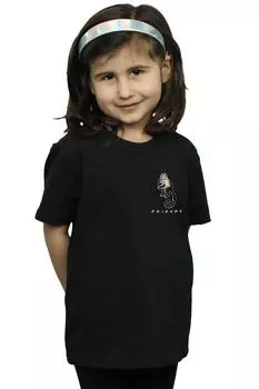 Хлопковая футболка Marcel с принтом груди Friends, черный