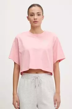 Хлопковая футболка Marcialla Ellesse, розовый