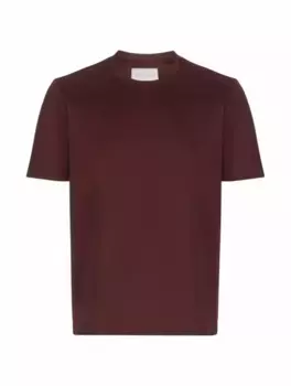Хлопковая футболка Marco Pescarolo, бордовый