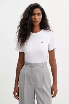 Хлопковая футболка Marella, белый