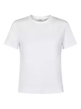 Хлопковая футболка MAX MARA, белый