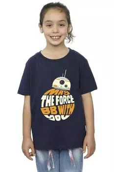 Хлопковая футболка May The Force BB8 Star Wars, темно-синий