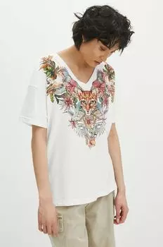 Хлопковая футболка Medicine, белый