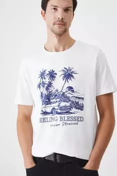 Хлопковая футболка Medicine, белый