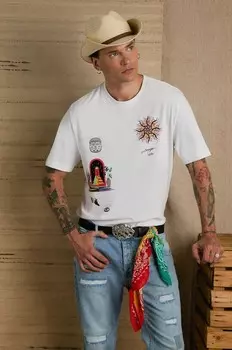 Хлопковая футболка Medicine, белый