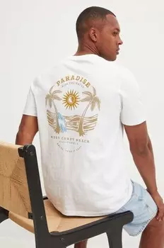 Хлопковая футболка Medicine, белый