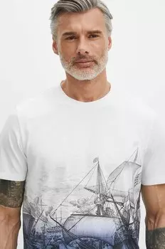 Хлопковая футболка Medicine, белый