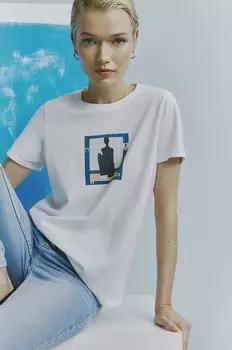 Хлопковая футболка Medicine, белый