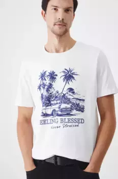 Хлопковая футболка Medicine, белый