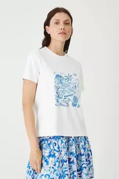 Хлопковая футболка Medicine, белый