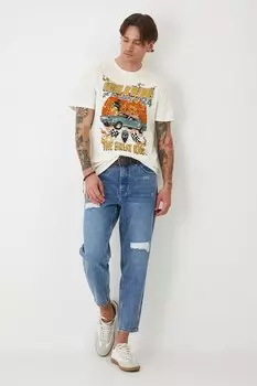 Хлопковая футболка Medicine, бежевый