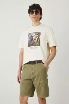 Хлопковая футболка Medicine, бежевый