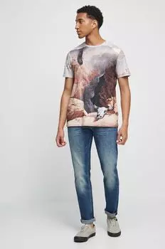 Хлопковая футболка Medicine, бежевый