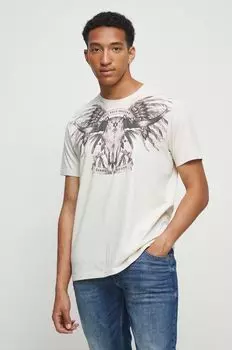 Хлопковая футболка Medicine, бежевый