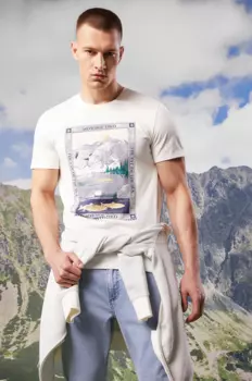 Хлопковая футболка Medicine, бежевый